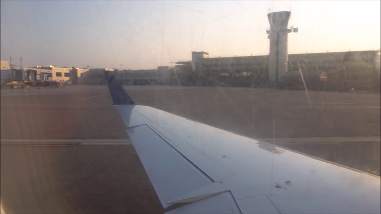 Delta CRJ 200 pushback start & takeoff KBTV Burlington VT - YouTube