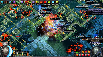 Path of Exile - Standard League  - Speed Map Run - Courtyard