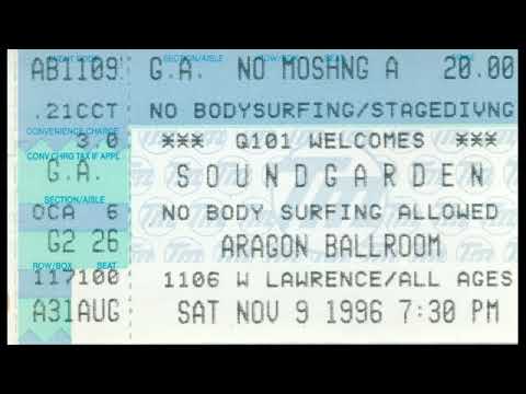 SOUNDGARDEN 11/9/1996 Aragon Ballroom Chicago, IL (DAT Master)