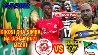 KIKOSI, SIMBA VS ASEC MIMOSAS, UCHAMBUZI NA MAELEZO MICHEZO  2022, CAF FEDERATION CUP ??