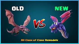 ALL CLASH OF CLANS REMODELS ~ OLD vs NEW *2022* screenshot 4