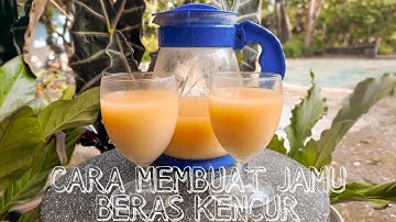 CARA MEMBUAT JAMU BERAS KENCUR
