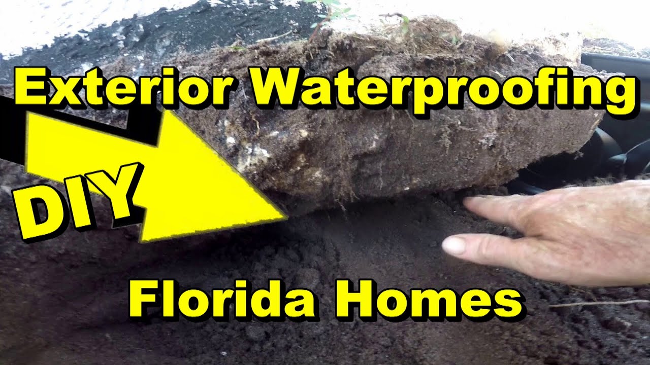 Exterior Foundation Waterproofing, Florida Homes, Slab Construction