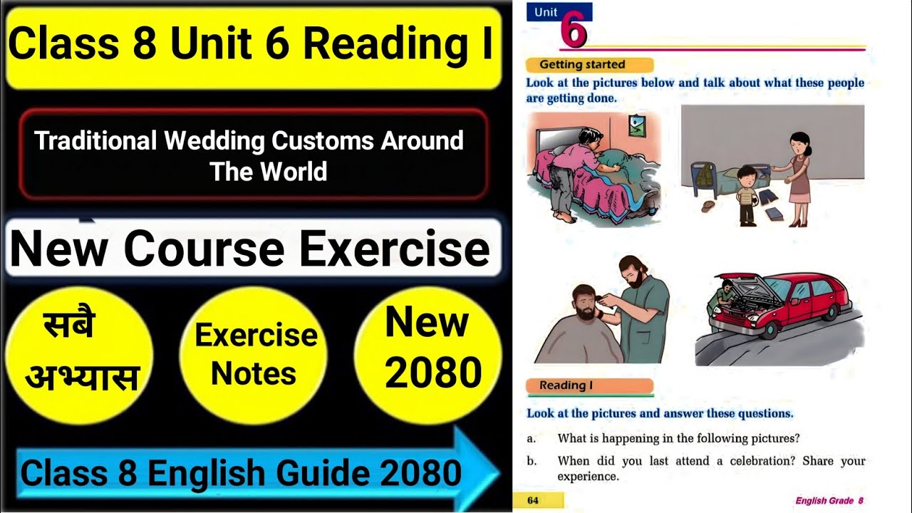 Class 8 English Unit 6 Reading I Traditional Wedding Customs Around The Class 8 English Unit 6 Reading I Traditional Wedding Customs Around The