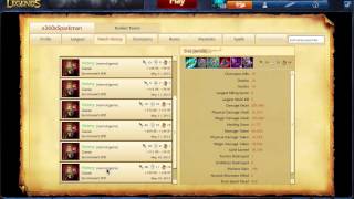 LoL Full Match History Wins