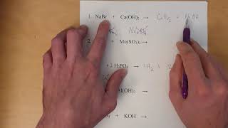 Video Key Single and Double Displacement Reaction Practice