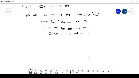 The sum of two numbers is 47, and the difference between the numbers is 1. Find the numbers.