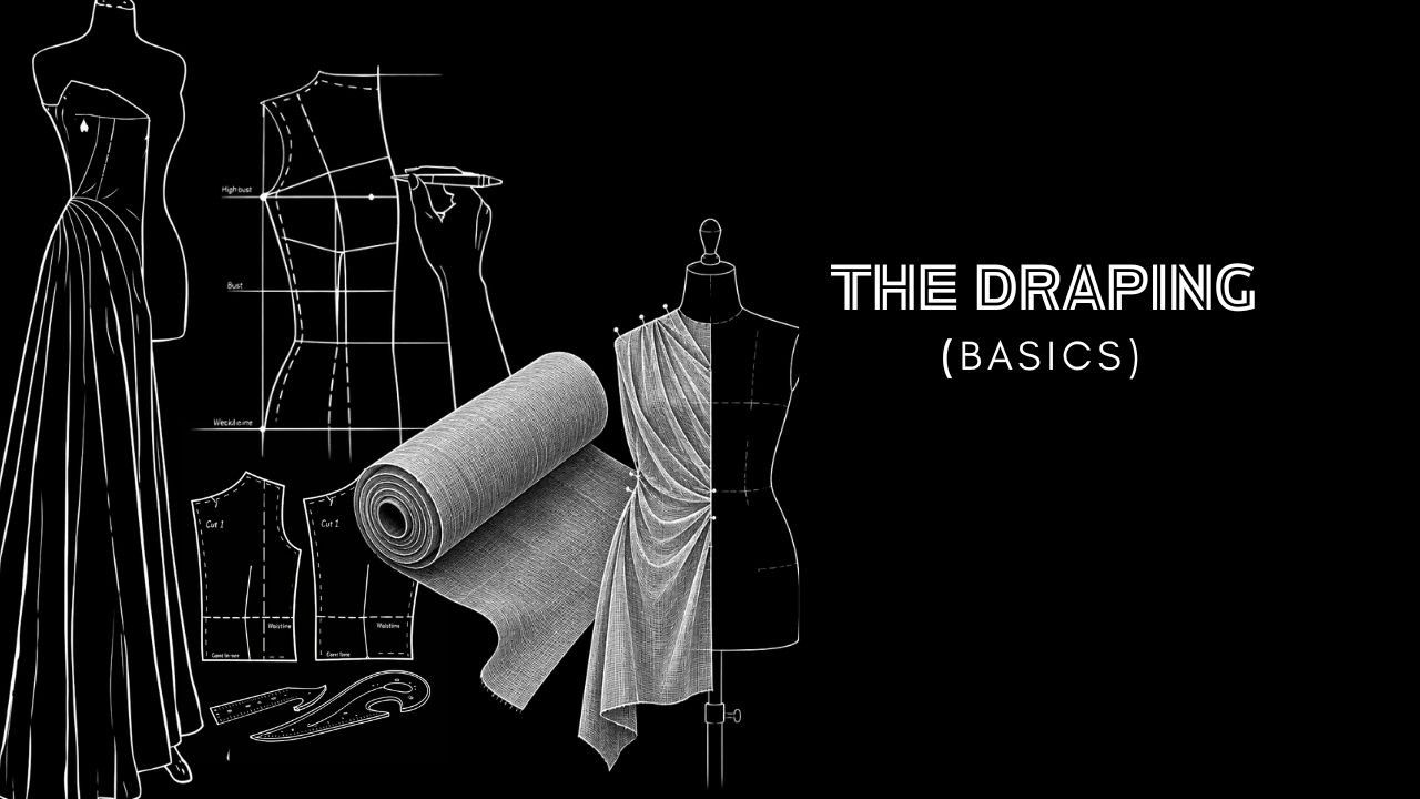 FASHION DRAPING | TUTORIAL FOR BASIC DRAPING l FASHION DESIGN TUTORIAL ...