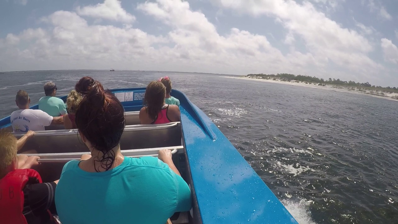 Gulf Coast Jet Boats behind Shell Island, 6232017 YouTube