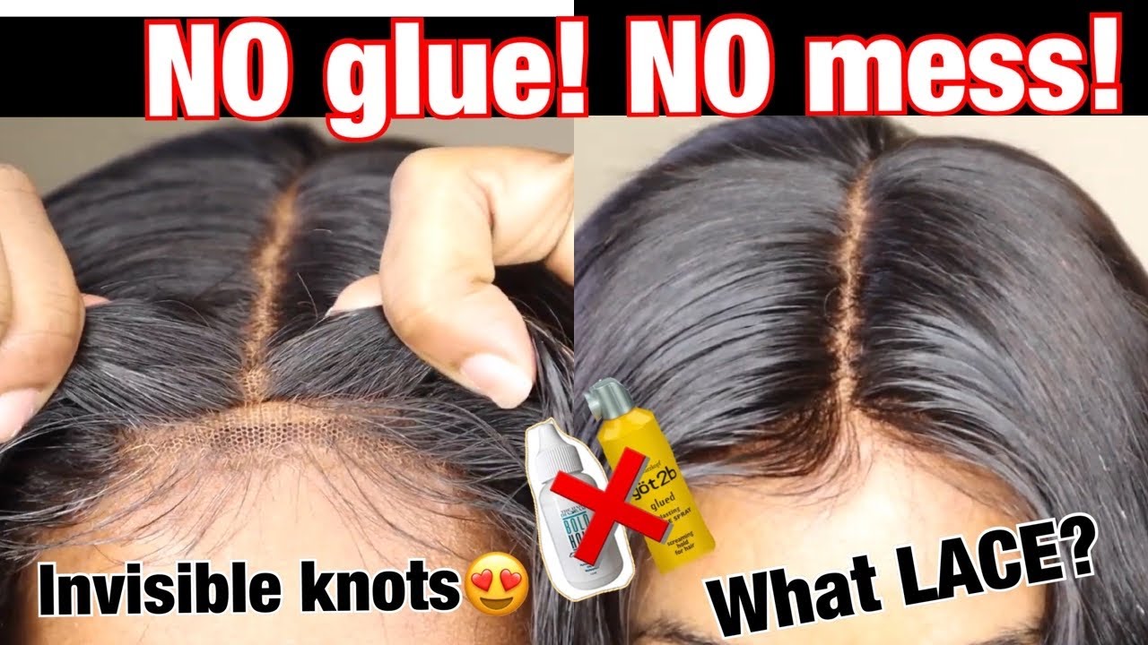 How to MELT your Lace WITH NO GLUE OR GEL OR ANY MESS ft OOHHAIR YouTube