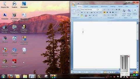 Aero Snap Feature in Windows 7 Demo