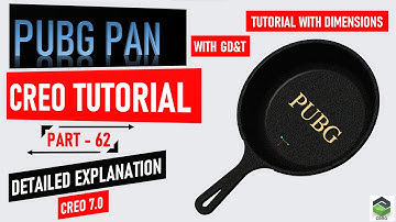 " PUBG PAN " in Creo, Full tutorial video with detailed explanation. #creo #trending #pubgmobile