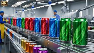 How Aluminum Cans Are Made | Inside a High-Speed Can Manufacturing Factory