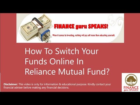 How To Switch Your Funds Online In Reliance Mutual Fund?