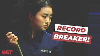 Bai Yulu Makes Highest Break In Women's World Championship History