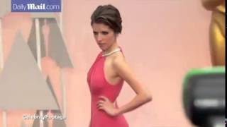 Anna Kendrick is pretty is pink as she...
