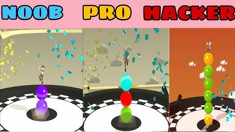 NOOB vs PRO vs HACKER in Stack Rider - All Levels Gameplay, New Fun Games (Android, iOS)