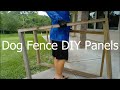 DIY Dog Fence Panels! Simple Set-up! No Digging!