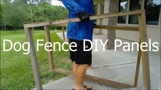 DIY Dog Fence Panels! Simple Setup! No Digging!