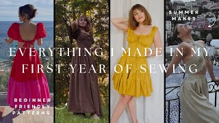 Everything I Made In My First Year of Sewing - Summer Sewing Inspo