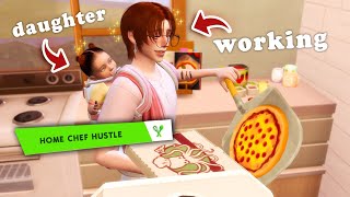 it's 'take your daughter to work' day!! || Sims 4 Home Chef Hustle #3