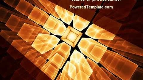 Glowing Rods PowerPoint Template by PoweredTemplate.com