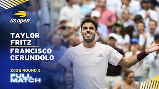 Full Taylor Fritz vs Francisco Cerundolo Full Match | 2026 US Open Round 3 Update