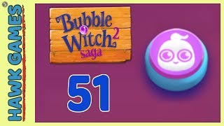 Bubble Witch 2 Saga Level 51 (Ghost mode) - 3 Stars Walkthrough, No Boosters