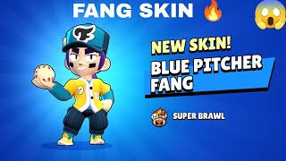 BUYING FANG BLUE PITCHER SKIN 🔥THE BEST FANG SKIN EVER 🗿BRAWL STAR FANG BRAWL STAR FANG skin