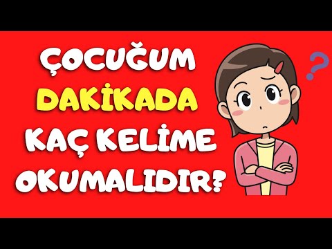 Video: 4. sınıf öğrencileri dakikada kaç kelime okumalıdır?