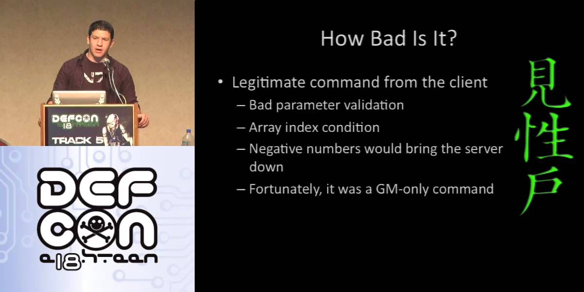 DEF CON 18 - metr0 - Securing MMOs: A Security Professional's View from the Inside