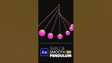 3D Pendulum Animation in After Effects Tutorial #motiongraphics #animation