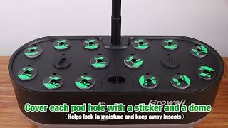 Growell 16 Pods Hydroponics Growing System
