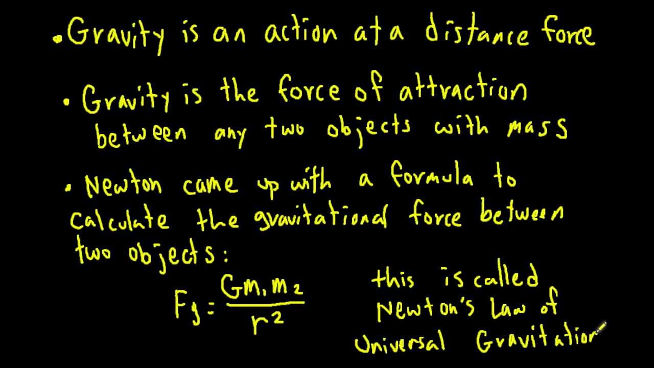 Physics 20 Lesson15.1: universal gravitation 