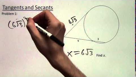 Intersecting Tangents and Secants