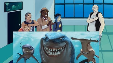 Fish are friends, not food - Drawing Finding Nemo characters as people - character design