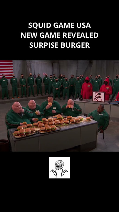 SQUID GAME USA NEW GAME SUPRISE BURGER