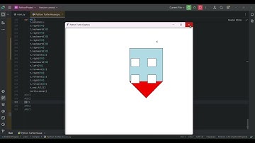 House with colours in Python Turtle   Attempts