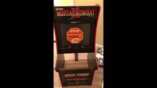 Arcade1up Mortal Kombat Arcade Build!!!  Dad does a quick video!! Unboxing!!