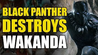 Black Panther Destroys All Vibranium (Black Panther: Doomwar)