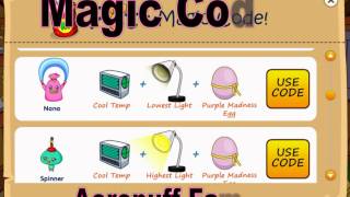 Fantage - Aeropuff Family Magic Codes