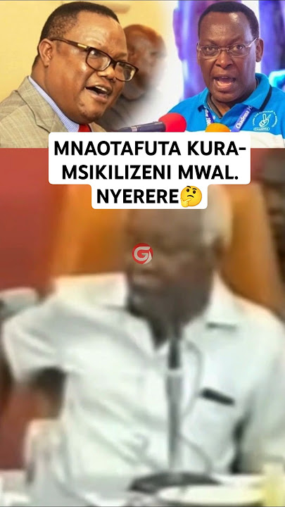 MNAOTAFUTA KURA- MSIKILIZENI MWAL. NYERERE🤔 #nyerere #chadema #ccm #globaltv #breaking