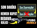 SON DAKİKA HEMEN GİZLE | SON ZİYARETÇİLER NASIL GİZLENİR | BEDAVA KALICI SİLAH DESENİ | PUBG MOBILE