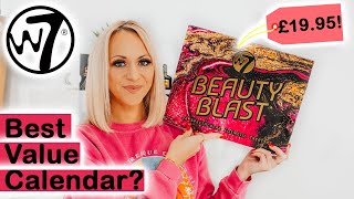 W7 Advent Calendar 2022 Unboxing - The BEST Value Beauty Calendar This Year? IT'S LESS THAN £20!!
