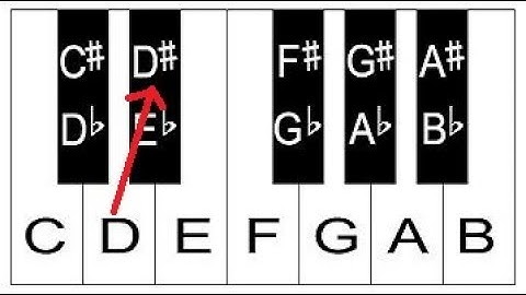 How To Label The Black Keys Of The Piano Keyboard - Sharps & Flats