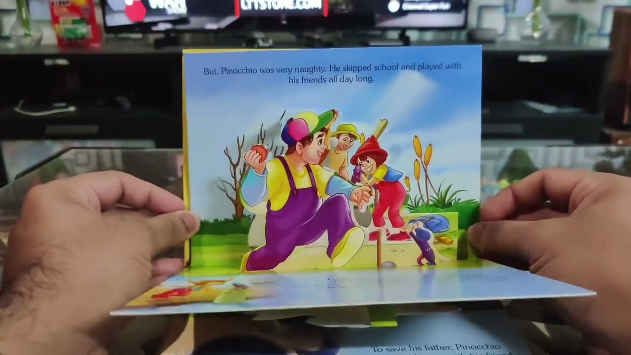 Pinocchio pop-up book