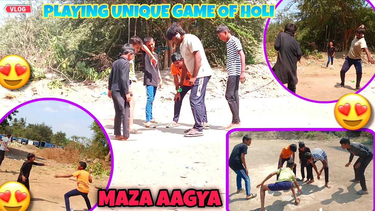 Playing Unique Game Of Holi 