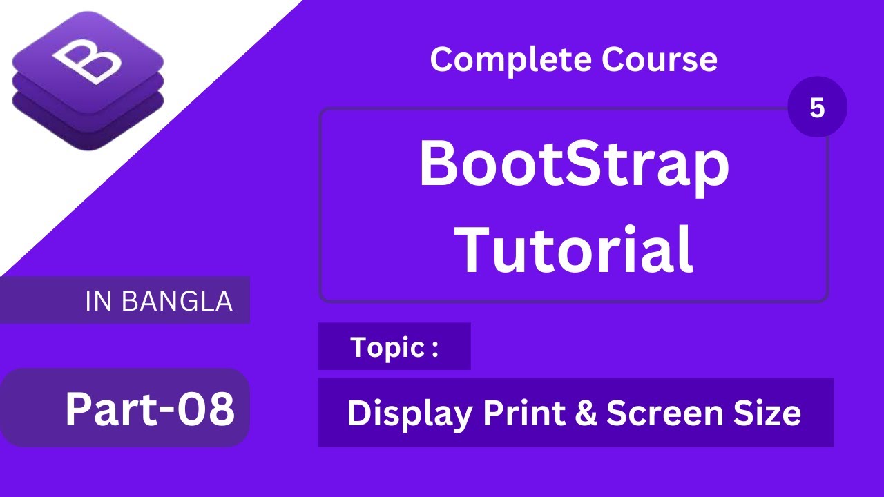 display print and screen size | complete bootstrap tutorial in bangla ...