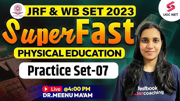 UGC NET / WB Set 2023 Physical Education | UGC NET 2023 Revision | Practice Set-07 | Dr.Meenu