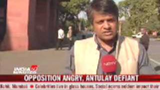 Antulay Issue Rocks Parliament